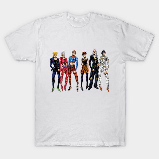 the usual supsects / golden wind - Jojos Bizarre Adventure - T-Shirt